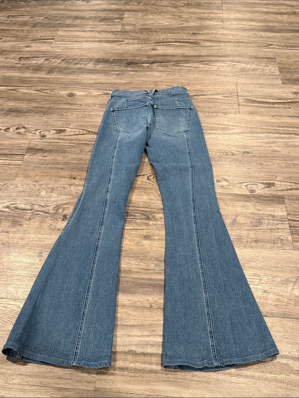 VERONICA BEARD Sheridan Exaggerated Flare Jeans Dark Hale High Rise Size 24 - Picture 11 of 12